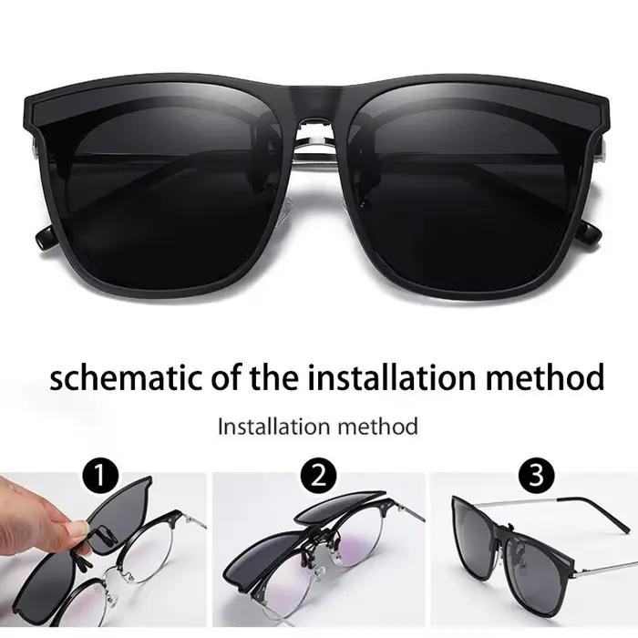 Lunettes de conduite nocturne polarisées pour pêcheurs - Vision nocturne et anti-éblouissement