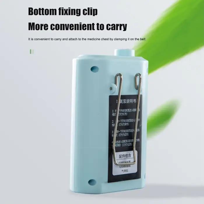 Pompe à air oxygénateur silencieuse USB rechargeable pour pêche en extérieur et aquarium