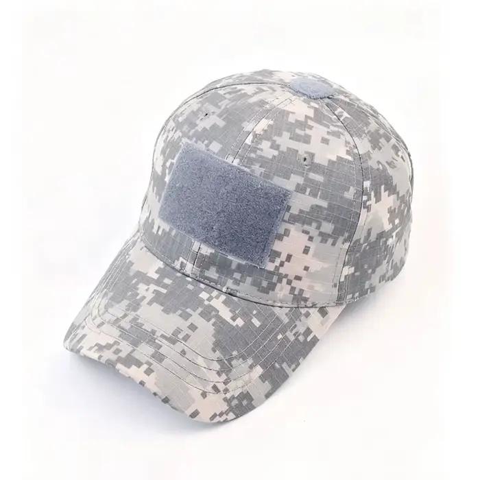 Casquette camouflage pêche tactique unisexe - Chasse camping réglable magic tape quotidien