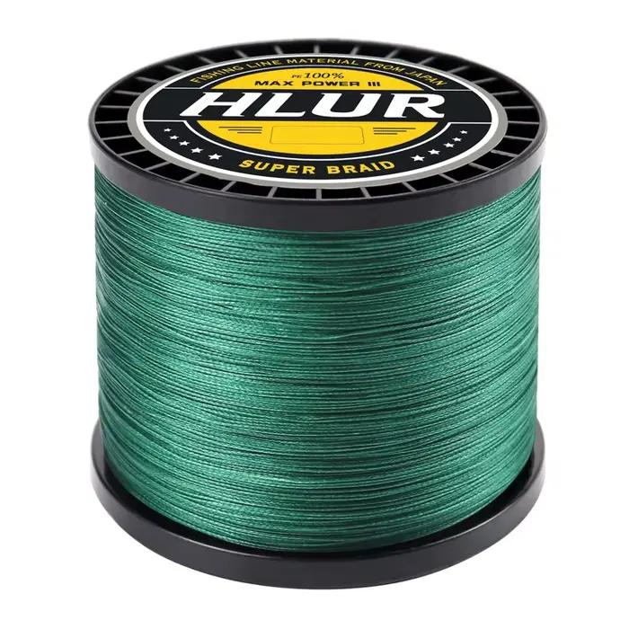 Ligne HLUR X4 braidée 4 brins 100M-1000M - Fil PE japonais super résistant 8-80LB pour pêche à la carpe