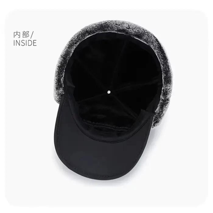 Bonnet pêche chauffant homme femme fourrure artificielle épais pour hiver 2024 - Ski et extérieur