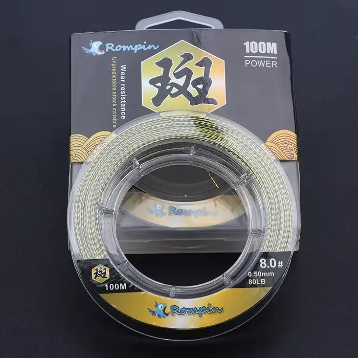 Ligne Rompin 100M 4 brins PE multifilament super résistante pour montages carpe et hameçons
