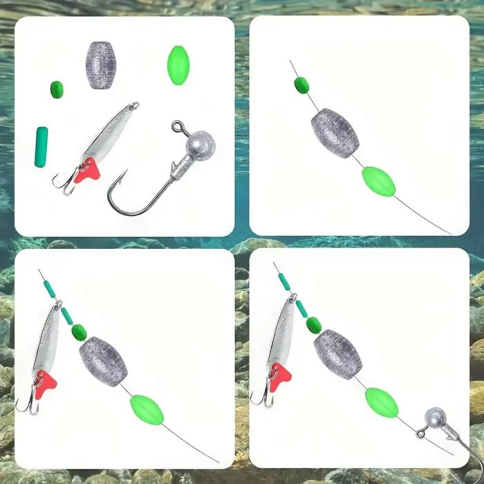 Perles appât pêche fluorescentes 400/900 pièces - Billes plastique lumière nuit pêche