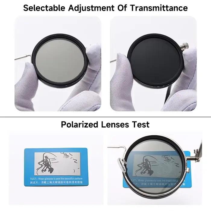 Lunettes de soleil rondes polarisées ND9 réglables pour pêche rétro punk et outdoor UV400