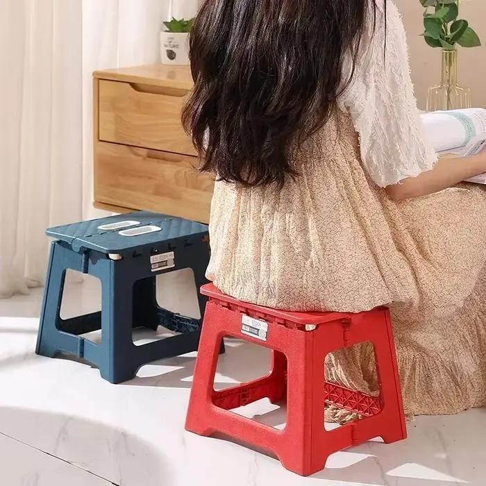Tabouret pliant pêche portable adulte renforcé - Siège selle plastique épais pour activités extérieures