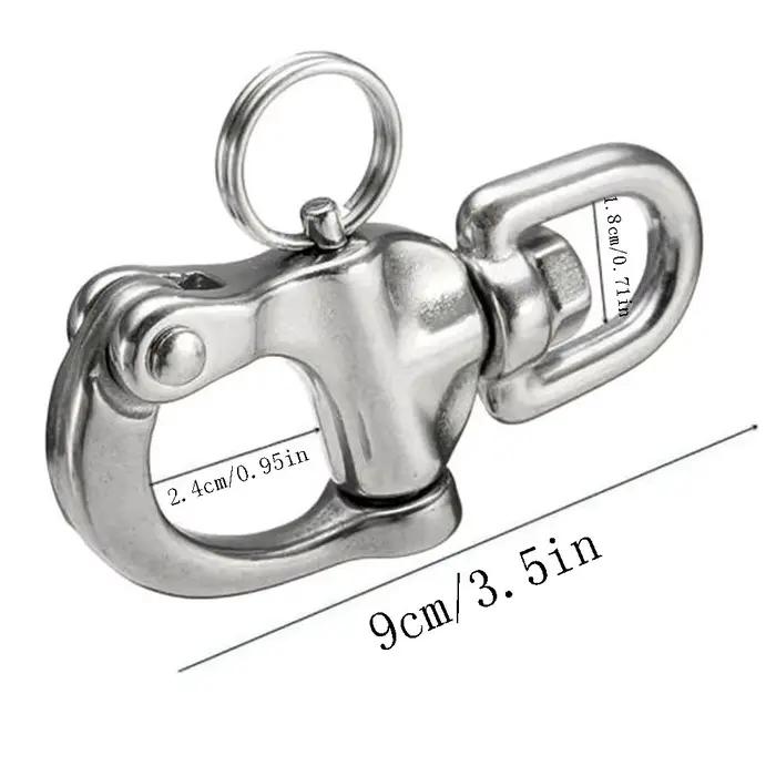 Mousquetons rotatifs en acier inoxydable 316 pour bateau, pêche et équipement marin - Accessoires de gréement
