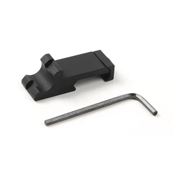 Adaptateur latéral 45 degrés rail Picatinny 20mm montage lampe laser lunette fusil chasse accessoire tactique
