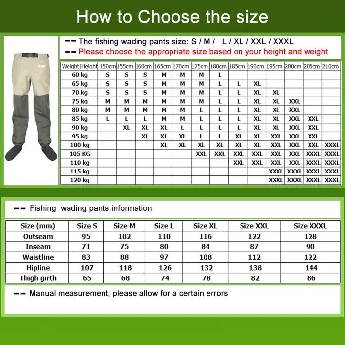 Waders de pêche imperméables 5 couches pour hommes et femmes - Pantalon de pêche avec chaussettes en néoprène