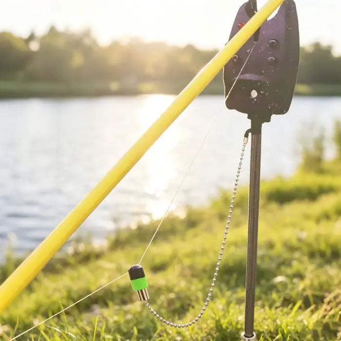 Indicateur morsure carpe avec chaîne acier - Swinger pour pêche à la carpe et gros poissons