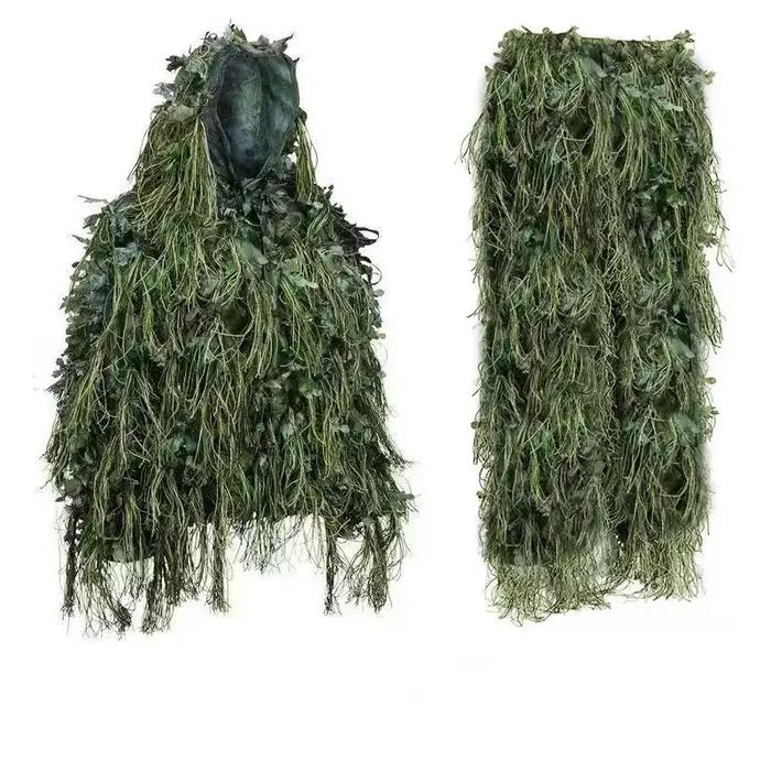 Uniforme tactique Ghillie 3D bionique - tenue sniper airsoft paintball chasse pêche extérieur