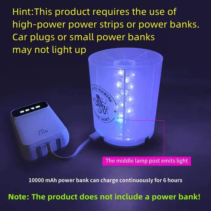 Boîte de pêche étanche avec lumière UV pour leurres, jigs et appâts rigides
