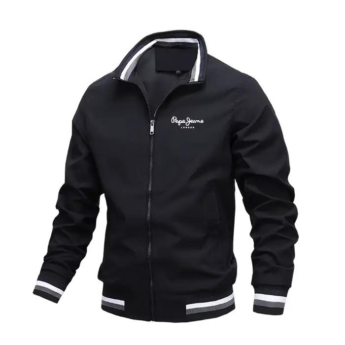 Veste bomber homme pêche waterproof col montant sport outdoor automne hiver pêche tous temps