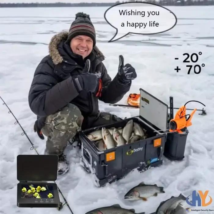 Caméra de pêche sous-marine HD 4,3 pouces - Affichage pour sondeur visuel, idéale pêche extérieure et sur glace