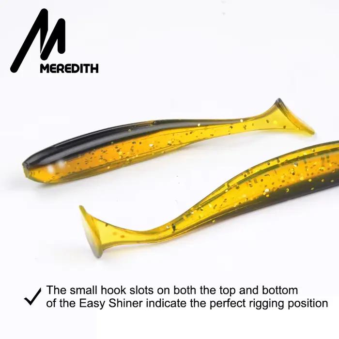 Leurres souples MEREDITH Easy Shiner 50-130mm shad double couleur pour bar et carnassiers