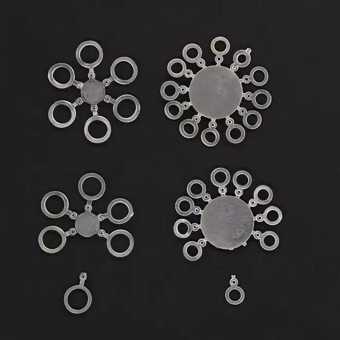 Baitbands 100 pièces pour pêche carpe - Élastiques appâts pellets blancs - Accessoires pêche gros poissons