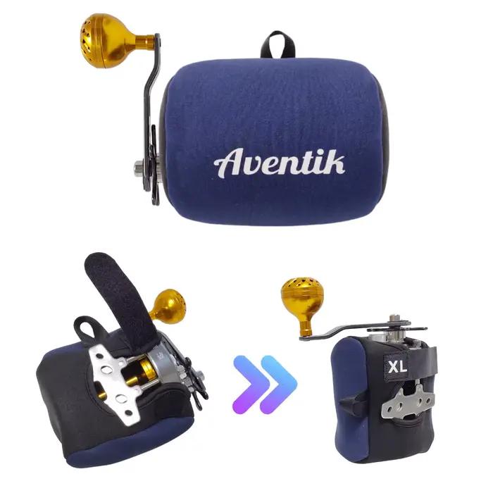 Housse néoprène Aventik pour moulinets de pêche casting et trolling - Protection souple durable