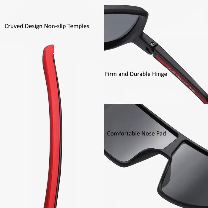 Lunettes sport polarisées photochromiques TR90 grand cadre - Pêche vélo MTB baseball protection UV400 homme femme