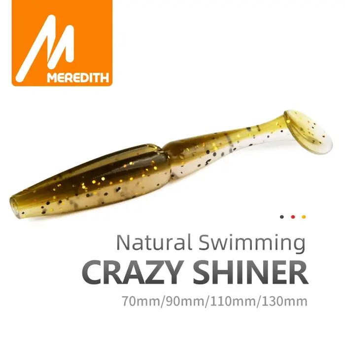 Leurre souple Crazy Shiner 70mm à 130mm - Leurre vibrant pour bass et carnassiers pêche au leurre souple