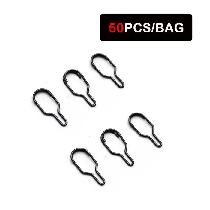 50 pièces accessoires pêche carpe PVA bag link clip quick change - feeder swivels hair rig