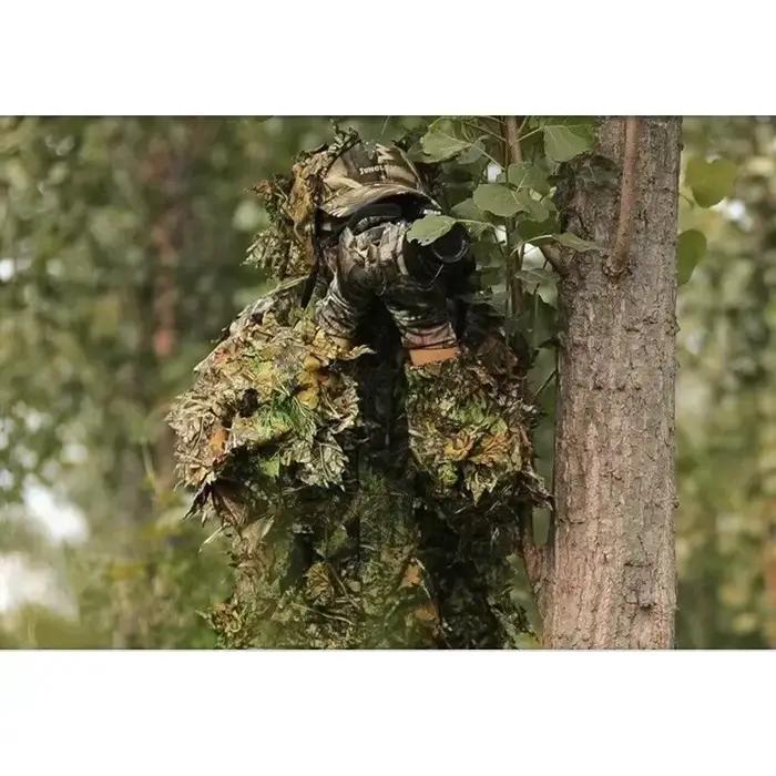 Vêtements pêche camouflage érable 3D - Tenue Ghillie discrétion optimale pêcheurs