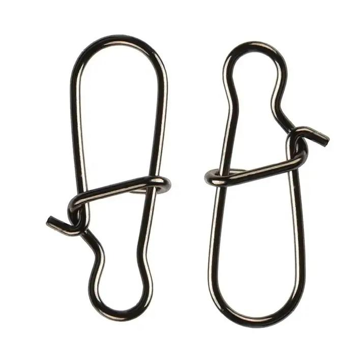 Clips rapides acier inox 50-100 pièces - Fermeture sécurisée pour émerillons et leurres
