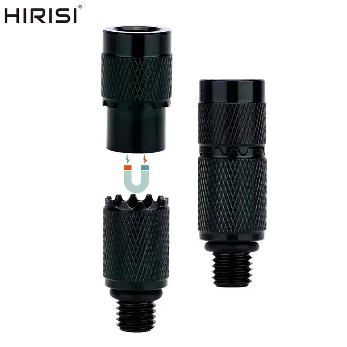 2 connecteurs rapides aluminium Hirisi AQ215 pour alarmes carpe et bank sticks