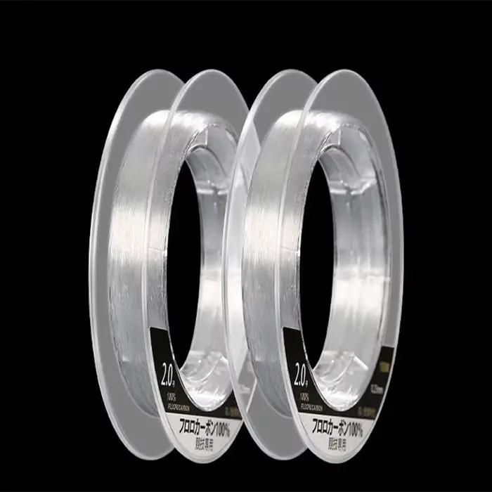 Ligne fluorocarbone 99% japonaise 100m 1-25kg pour pêche mer et eau douce coulante