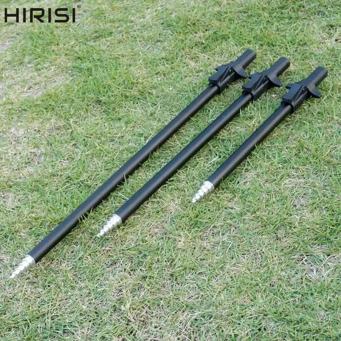 Support de canne télescopique Hirisi pour pêche à la carpe - Banksticks aluminium pour rod pod léger