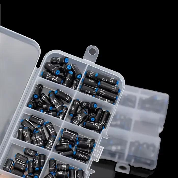 Plombs de pêche 1.5g-3.5g Aorace 50/100 pièces - Plombs cuir écailles pour matériel pêche