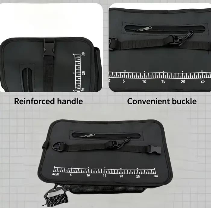 Panier de pêche flottant pliable, filet cage portable pour rangement matériel et poissons vivants