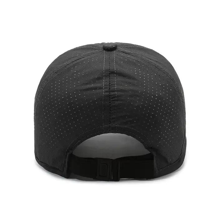 Casquette mesh homme séchage rapide pêche printemps été noir sport snapback respirante
