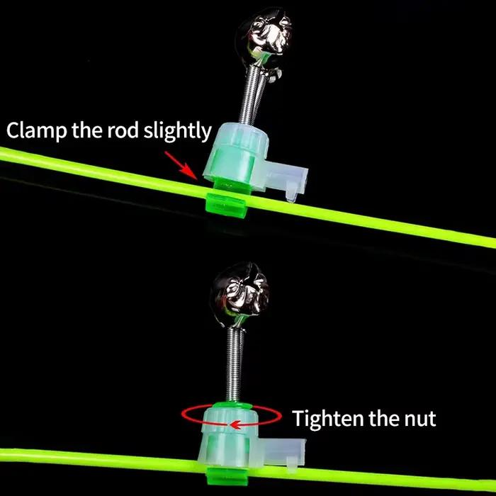 Lot de 5 ou 10 indicateurs de touches clipables - Alarme à clip et clochette verte ABS pour détecter les touches