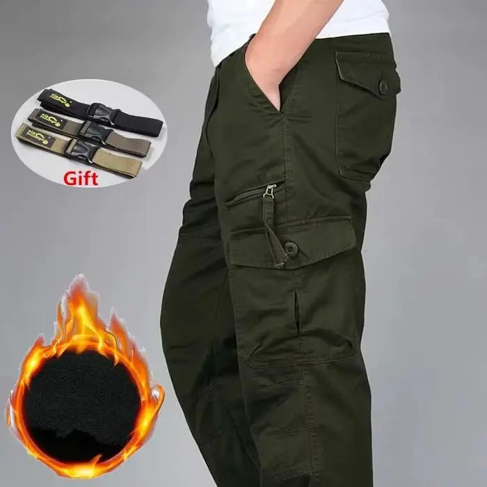 Pantalon cargo double épaisseur hiver - chaud pour pêche sur glace et conditions extrêmes