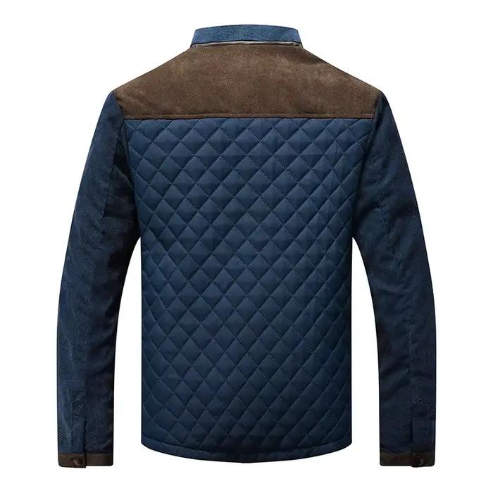 Veste baseball vintage homme pêche printemps automne - Veste slim fit patchwork casual