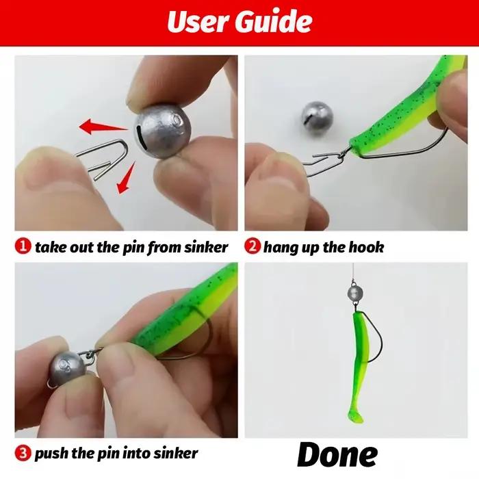 Lot de 5 plombs de pêche plats ronds avec émerillon 2g à 28g pour pêche en