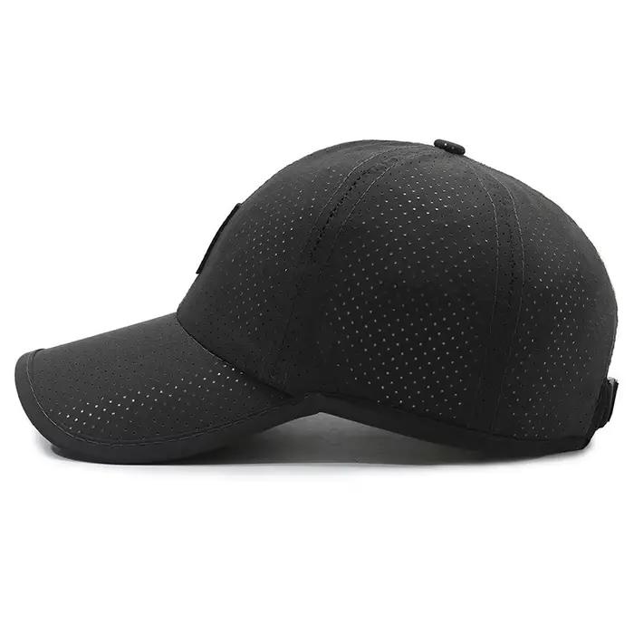 Casquette mesh homme séchage rapide pêche printemps été noir sport snapback respirante