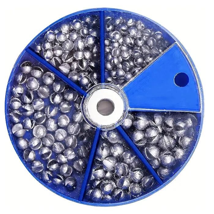 Plombs de pêche démontables ronds, 230 et 107 pièces, plombs split shot pour ligne