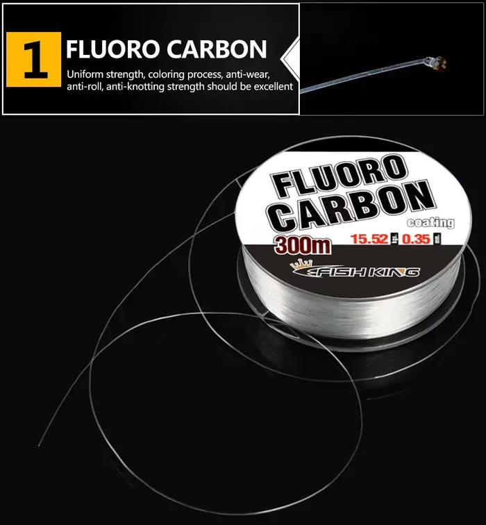 Ligne fluorocarbone Full Tank 300m 0.30-0.50mm - Monofilament japonais 100% invisible sous l'eau
