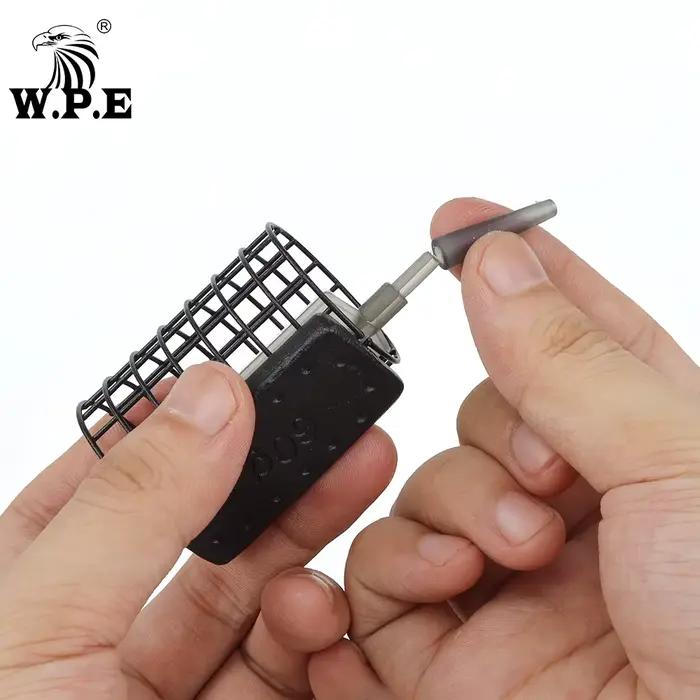 Cage feeder acier WPE 60-120g pour pêche carpe méthode feeder rig appâts longue distance