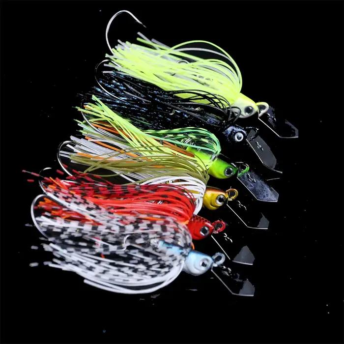 Chatter bait spinner bait weedless 9g-19g pour bass, brochet et doré - Leurre Buzzbait sans accrocs