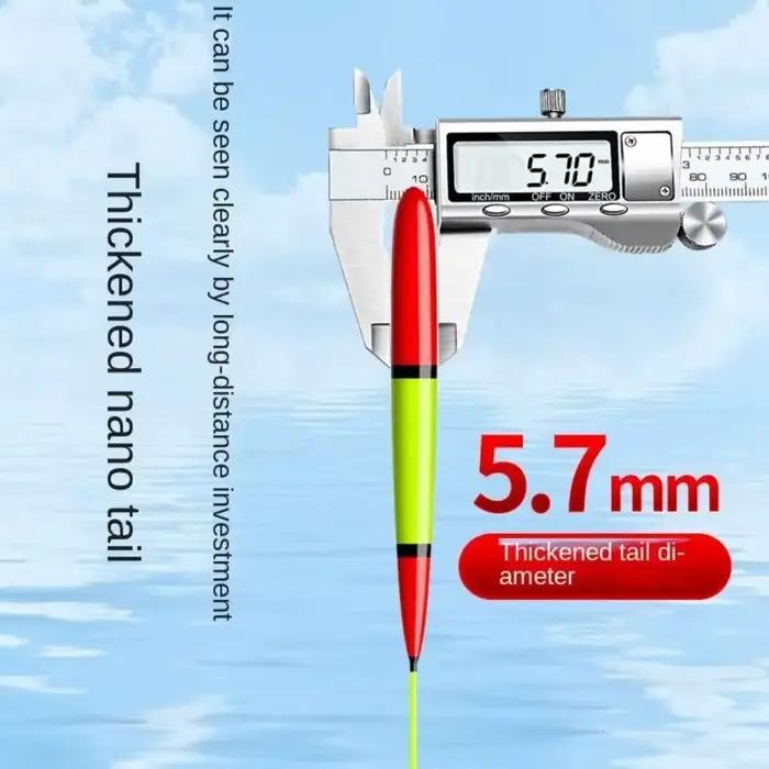 Flotteur de pêche vertical composite haute visibilité et grande sensibilité pour une flottaison optimale