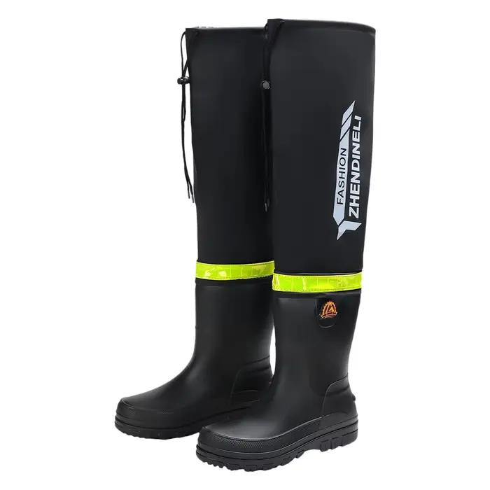 Bottes de pêche hautes techniques pour hommes résistantes et imperméables pour traversée de rivières et pêche en eau vive occasions spéciales