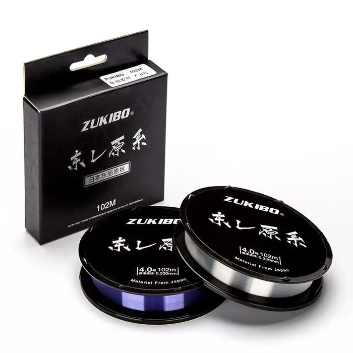Ligne de pêche ZUKIBO Toray fluorocarbone 102M monofilament japonais 1-16KG pour pêche technique
