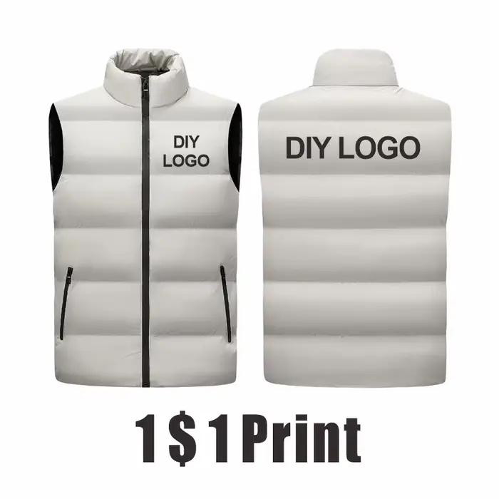 Gilet personnalisable pêche hiver sans manches - Veste coupe-vent doublée logo entreprise pêcheur