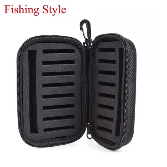 Boîte de rangement EVA pour mouches de pêche à la truite - Étui portable pour leurres spinner