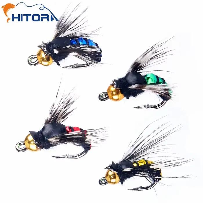 Leurres artificiels insectes 5/10 pièces - Nymphes plombées tête laiton pour truite et pêche à la mouche