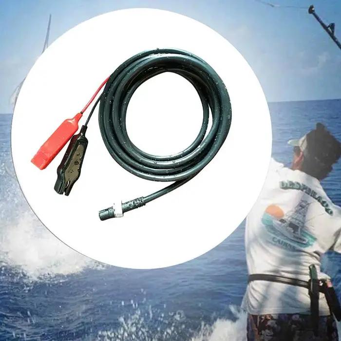 Câble d'alimentation 3 mètres double connecteur pour moulinet électrique Daiwa et Shimano