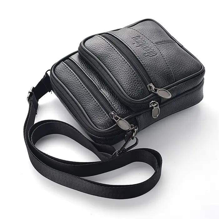Sac messager cuir homme pêcheur professionnel rangement accessoires pêche voyage affaires quotidien