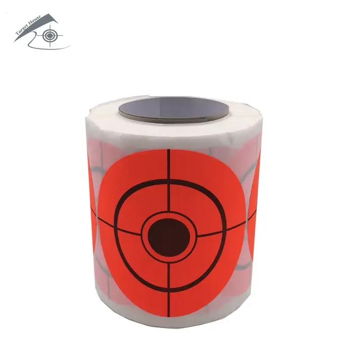 250 autocollants cibles de tir 2 pouces par rouleau pour pistolet à plombs et BB en acier ou plastique