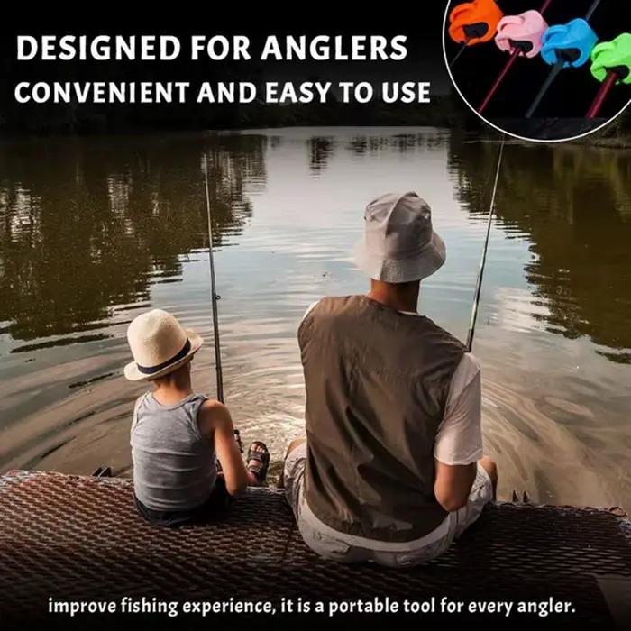 Support canne à pêche fixe avec clips et sangles pour montage mural compact